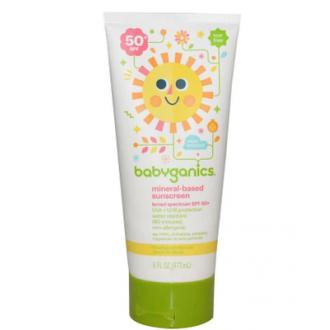 BabyGanics甘尼克天然矿物SPF50婴儿防晒霜177ml(美国)